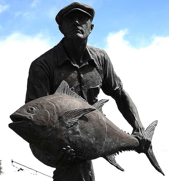 Tuna Fisherman - Henry Alvarez and Clete Master - Fishing Industry Memorial - 5th Street at South Harbor Boulevard, San Pedro, California