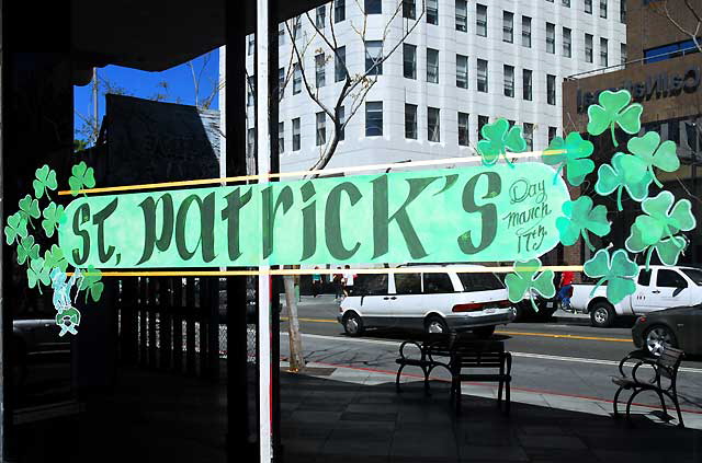 Saint Patrick's Day signage, Santa Monica