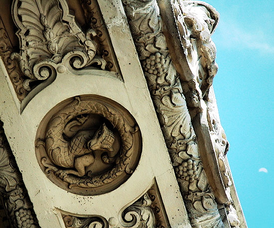 Architectural detail, Warner Pacific Theater, Hollywood Boulevard