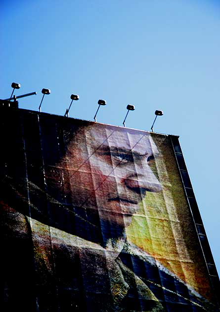Building wrap for the HBO series John Adams - Sunset Boulevard, West Hollywood