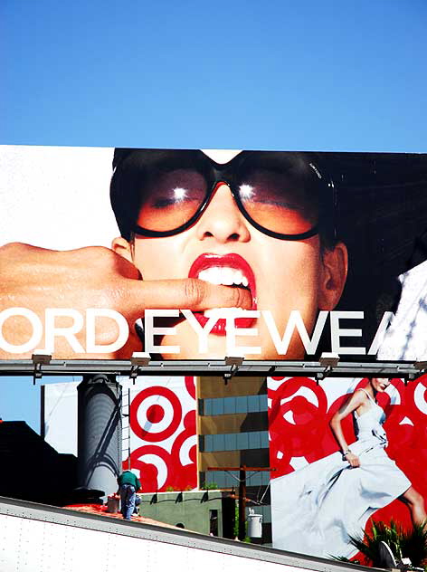 Billboard for Tom Ford Eyewear - Sunset Boulevard, West Hollywood