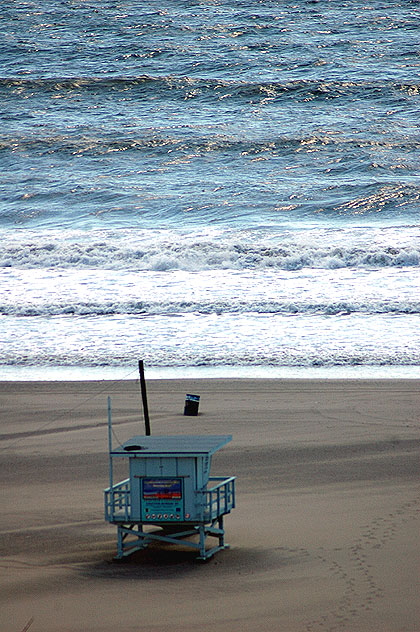 The beach at Santa Monica at three in the afternoon -