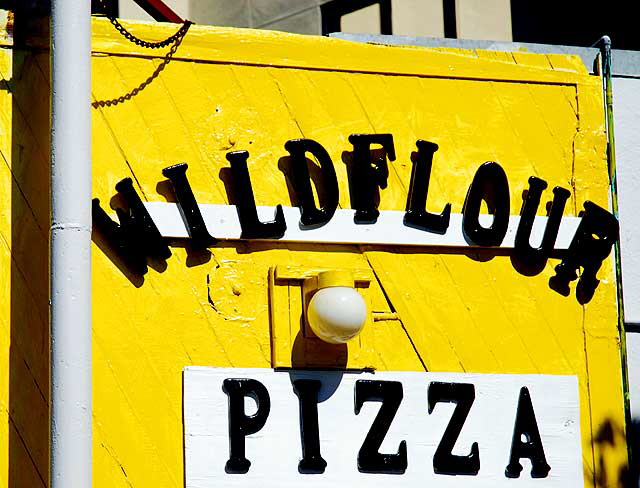 Wildflour Pizza, Main Street, Ocean Park - yellow wall