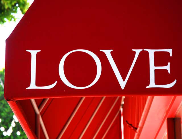 Red Awning - "Love" - Main Street, Ocean Park