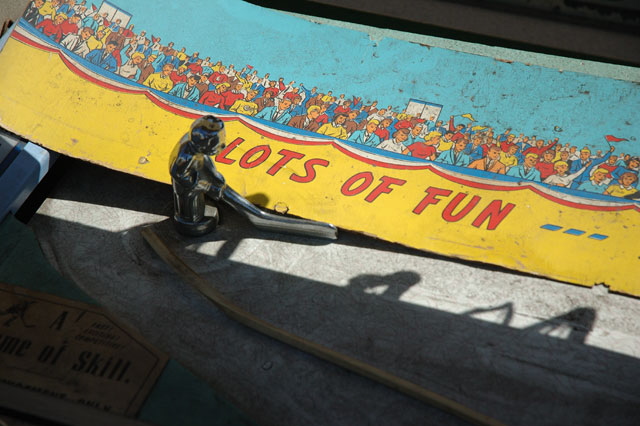 Antique hockey game for sale at Nick Metropolis - The King of Collectable Furniture, 100 South La Brea, Hollywood