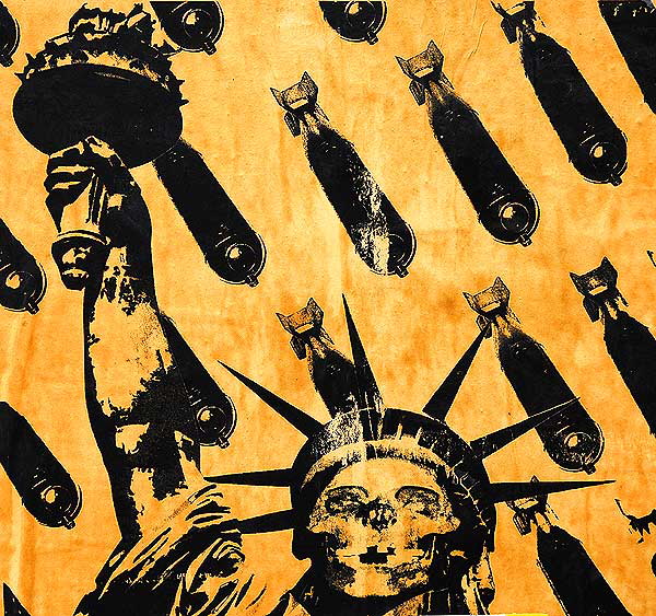 Anti-War Poster - Bombs with Statue of Liberty - Melrose Avenue