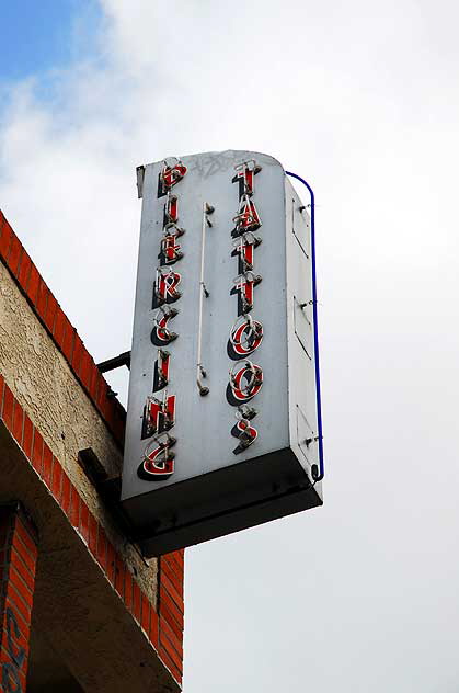 Piercing, Tattoos - sign on Melrose Avenue