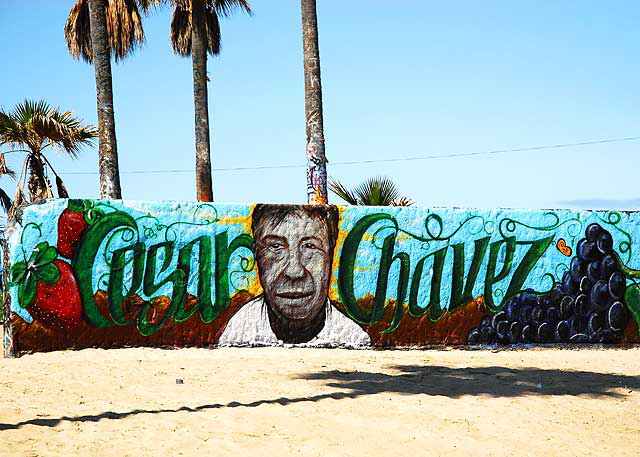 Caesar Chavez mural, Venice Beach graffiti wall