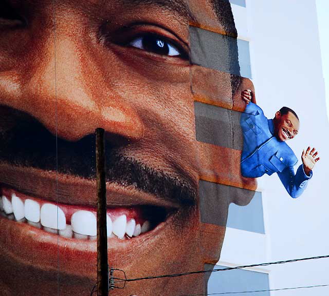 Eddie Murphy promo in the Sunset Strip - east wall of the Hyatt Hotel