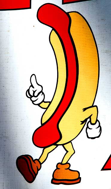 Hotdog graphic, Carney's on the Sunset Strip