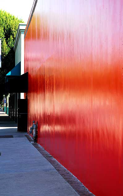 New red paint at the Geisha House, Hollywood Boulevard at Cherokee