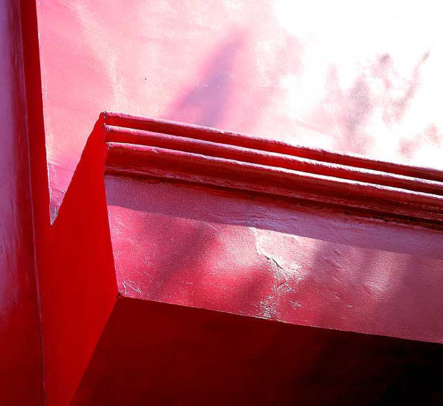 New red paint at the Geisha House, Hollywood Boulevard at Cherokee