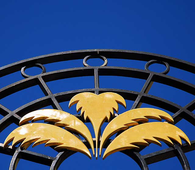 Palm Gate, rear entrance to the Hotel Roosevelt, Hollywood