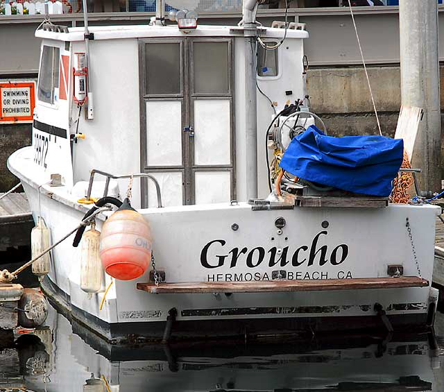 The boat slips at the Redondo Beach Pier - Groucho 