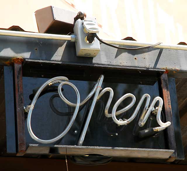 Neon "Open" sign, North La Brea Avenue