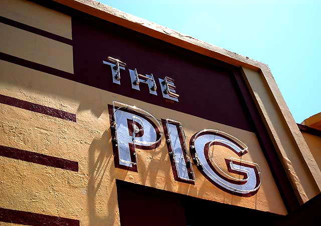 "The Pig" restaurant, North La Brea Avenue (now closed)