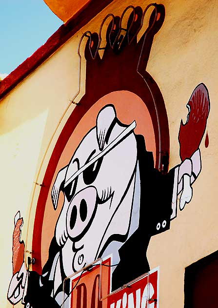 "The Pig" restaurant, North La Brea Avenue (now closed)