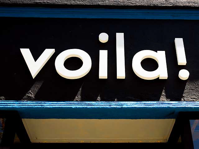 "Voila!" - store on North La Brea Avenue