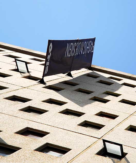 Kathleen Ahmanson Hall - designed by architect Eliot Noyes in 1963 to house an IBM research center, with its "punch card" design, Otis College of Art and Design, 9045 Lincoln Boulevard, Los Angeles (Westchester)