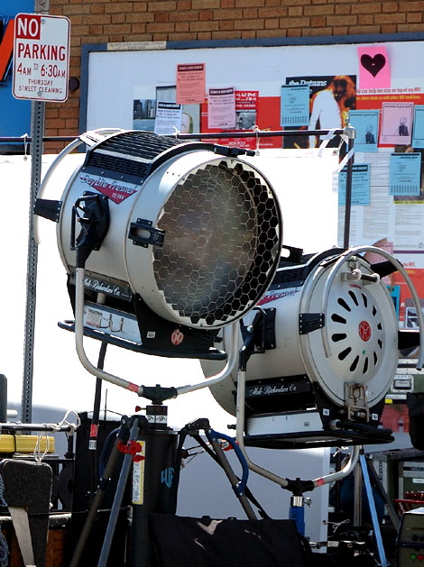 Verizon commercial, location shoot, Melrose Avenue at Curson, Wednesday, April 25, 2007