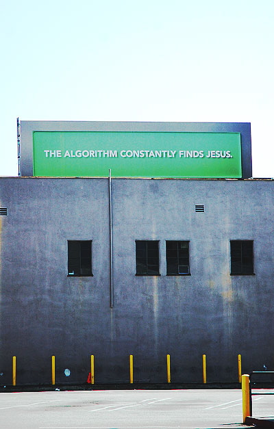 Jesus billboard, La Brea at Rosewood, Los Angeles, Sunday, April 29, 2007