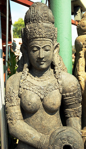 Figure at an Asian antique shop, La Brea at Rosewood, Los Angeles