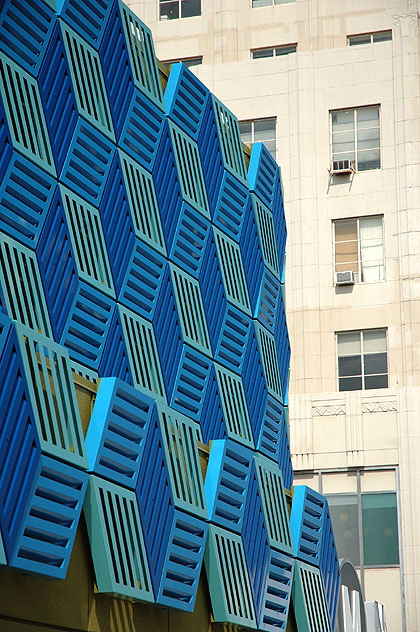 MTA service center on the northwest corner of Wilshire and La Brea, Los Angeles