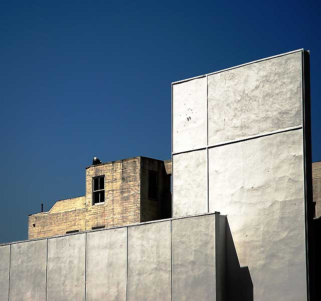 White faade at Buso, a restaurant on Hollywood Boulevard