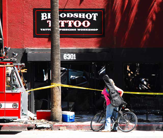 After the fire at Hollywood and Vine, Thursday, May 1, 2008