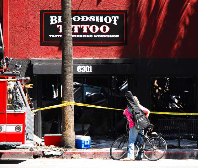 After the fire at Hollywood and Vine, Thursday, May 1, 2008