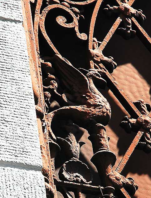 Ironwork bird, Warner Pacific Theater, Hollywood Boulevard