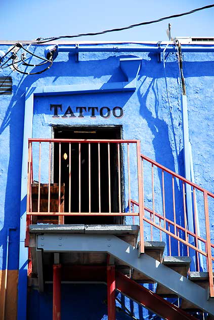 Blue and Shadows - Santa Monica Boulevard (Historic Route 66) and La Jolla, West Hollywood