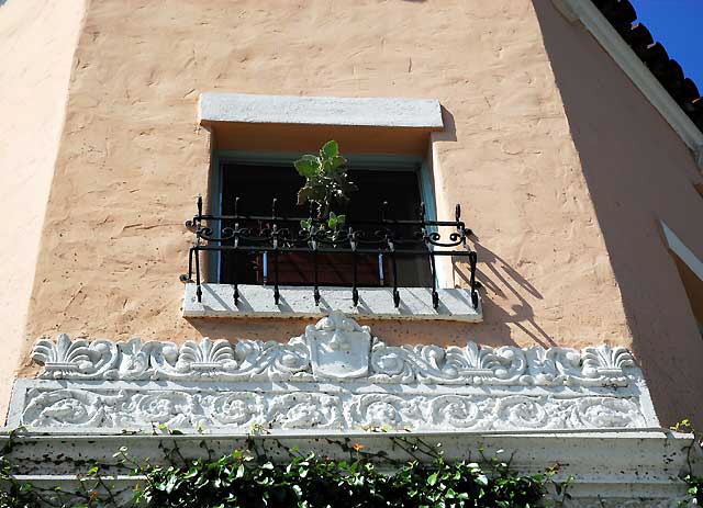 Window and cactus - Santa Monica Boulevard (Historic Route 66) and La Jolla, West Hollywood