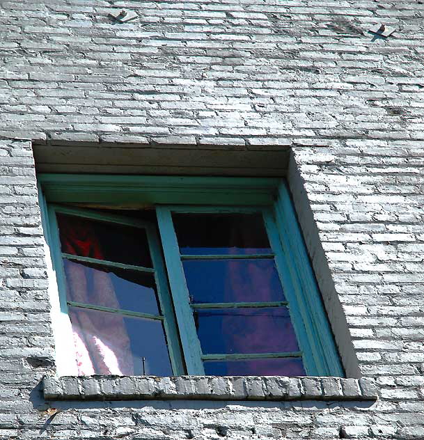 Window facing alley - Santa Monica Boulevard (Historic Route 66) and La Jolla, West Hollywood