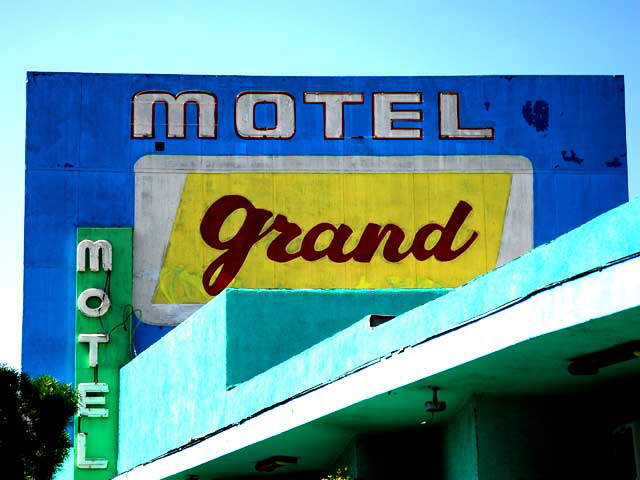 Grand Motel, 1479 South La Cienega Blvd, between Saturn and Cashio, West Los Angeles