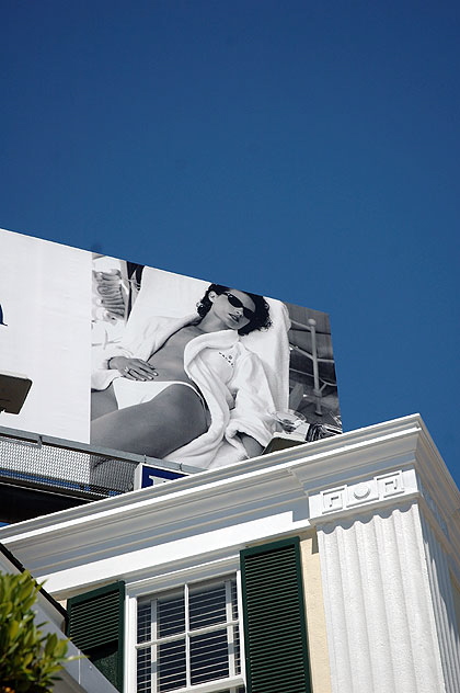 Billboard, Sunset Strip - White and Blue