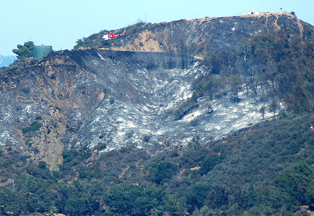Griffith Park fire, the day after, 9 May 2007 