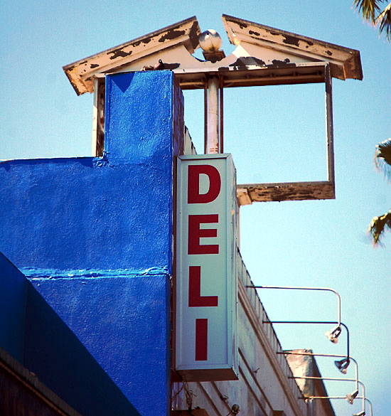 Blue Deli wall - Fairfax Avenue, Los Angeles