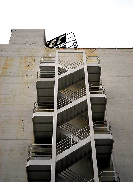 Fire stairs at Emser Tile, West Hollywood