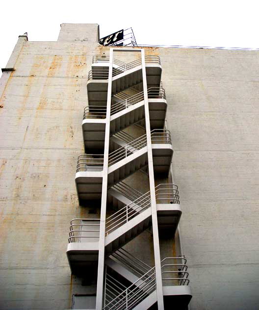 Fire stairs at Emser Tile, West Hollywood