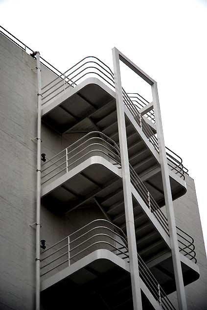 Fire stairs at Emser Tile, West Hollywood