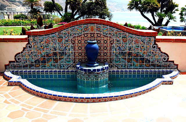 The Adamson House, Pacific Coast Highway at Malibu Lagoon State Beach - Stiles Oliver Clements, 1929  Tile Fountain