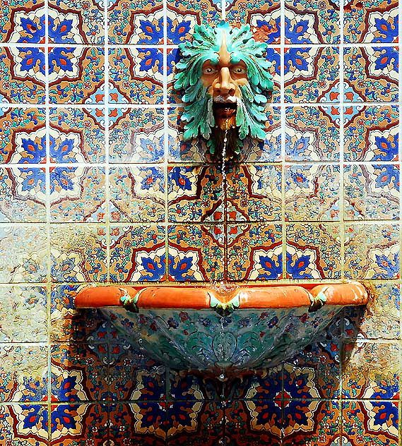 The Adamson House, Pacific Coast Highway at Malibu Lagoon State Beach - Stiles Oliver Clements, 1929  Tile Fountain
