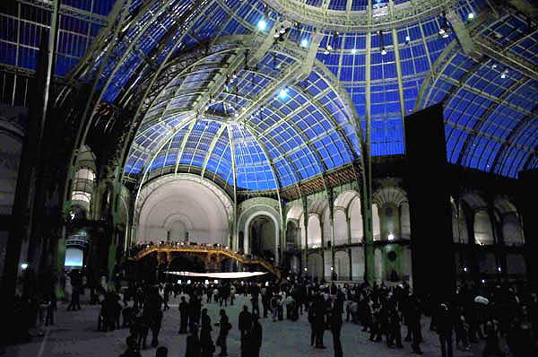 The Grand Palais, Paris - "It was kind of dim in there. It is a huge place inside. You could fit a small town in the central part and stash a village or two in the wings. "