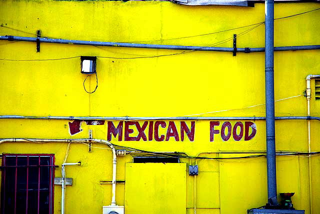 Back wall of Mexican Restaurant - Venice Boulevard at Beethoven Street