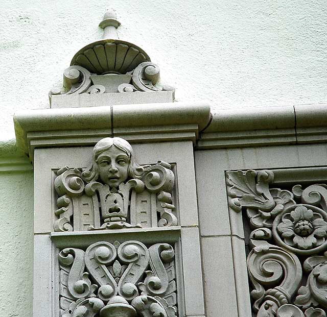 Stone face, Beverly Hills City Hall