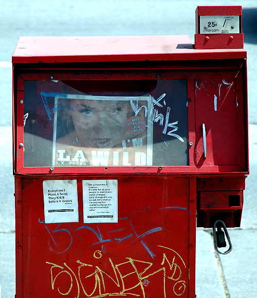 Newsstand  Sunset Boulevard at Poinsettia, Hollywood