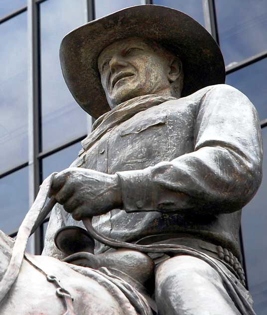 John Wayne, 1979, by Henry Andrew Jackson - a six ton, twenty-one feet high bronze at Wilshire and Le Cienega 