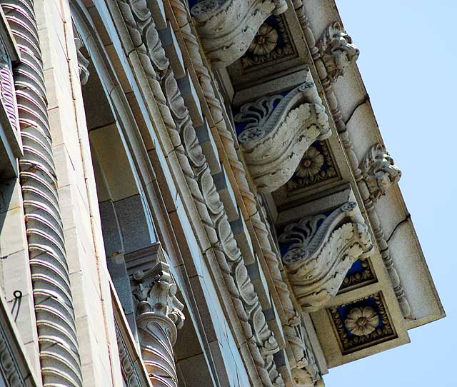 Security Pacific Bank Building, 1921, John and Donald B. Parkinson, 6381 Hollywood Boulevard, at Raymond Chandler Square