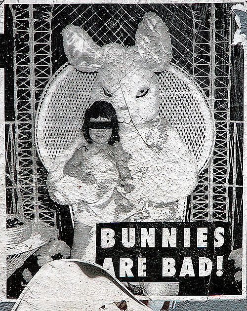 Bad Bunnies graphic, Melrose Avenue, Hollywood